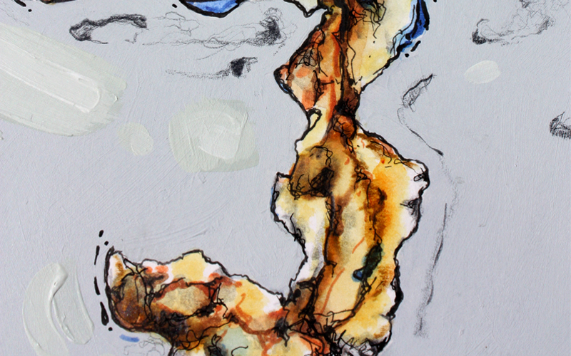 figurative representational mixed media artwork by Marie-Eve Champagne at Champagne Artwork