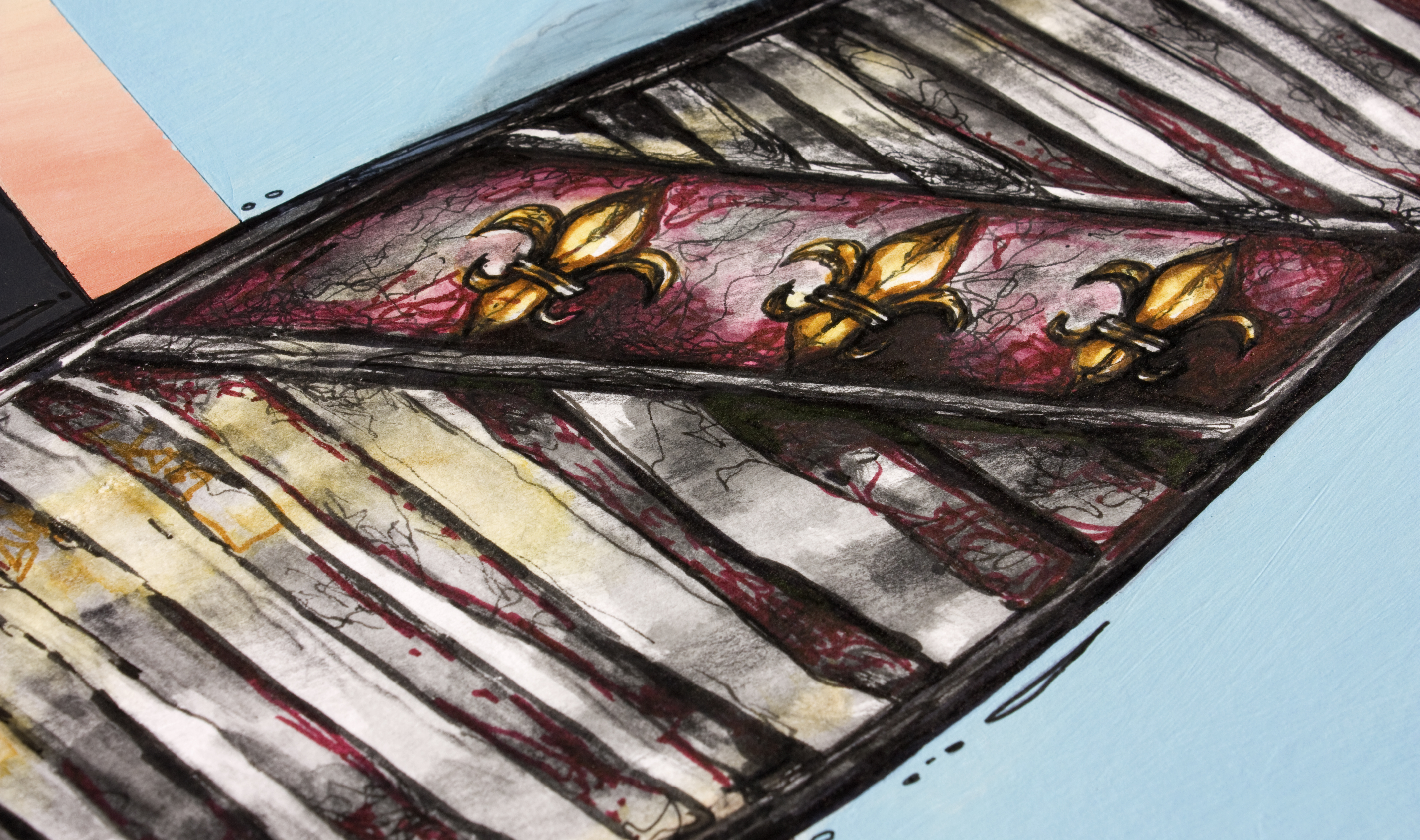 figurative representational mixed media artwork by Marie-Eve Champagne at Champagne Artwork