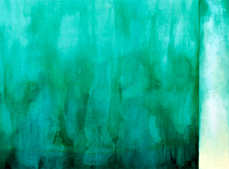 abstract painting by Marie-Eve Champagne at Champagne Artwork. emerald green, color modulations, gradient, colorfield painting